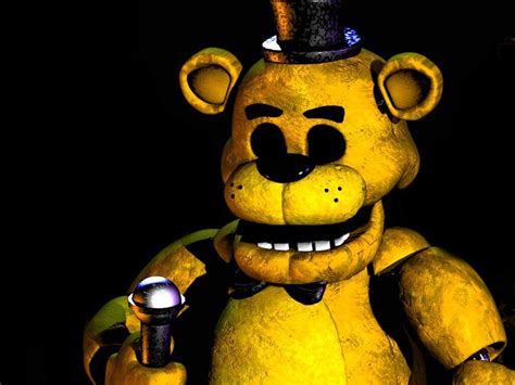 See here at 4:24. Golden Freddy can appear in The Office and in the hallway simultaneously as proven here at 7:52. Golden Freddy's appearance in the hallway outside The Office is extremely similar to Nightmare Fredbear's appearance in the Closet from the fourth game. Golden Freddy is one of the few animatronics to not have a repeating jumpscare. 